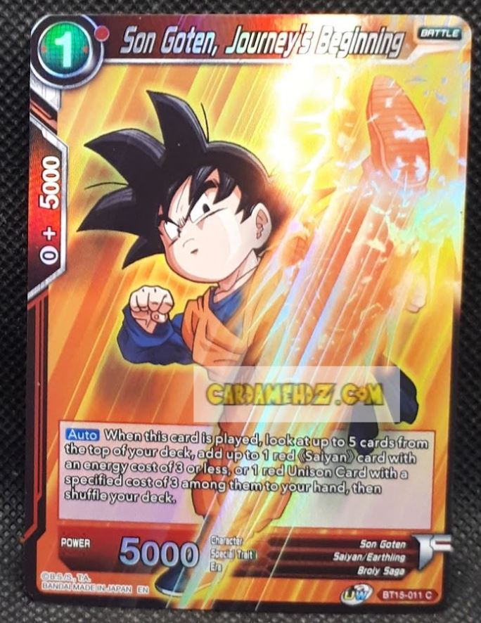 Carte Dragon Ball Super Card Game us UWS Boost Saiyan Showdown BT15-011 C (2021) (us) bandai songoten journey's beginning dbscg prisme foil holo cardamehdz point com mehdz atout
