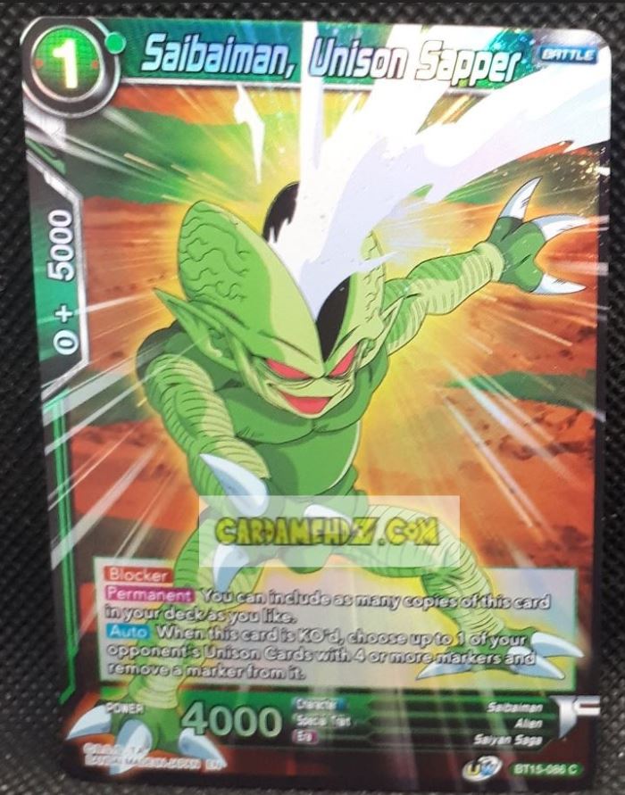 Carte Dragon Ball Super Card Game us UWS Boost Saiyan Showdown BT15-086 C (2021) (us) bandai saibaiman unison sapper dbscg prisme foil holo cardamehdz point com mehdz atout