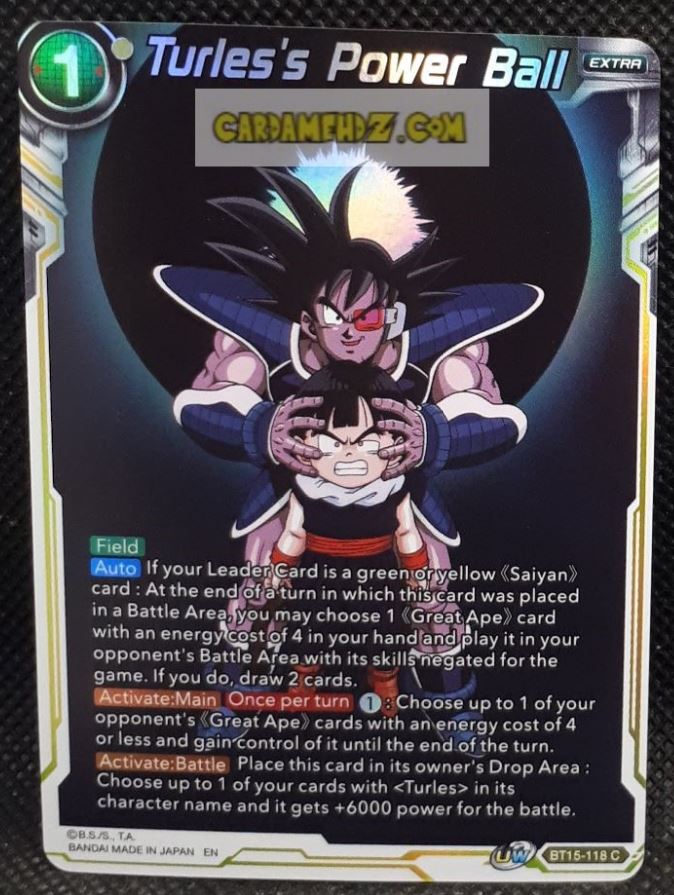 Carte Dragon Ball Super Card Game us UWS Boost Saiyan Showdown BT15-118 C (2021) (us) bandai turles s power ball dbscg prisme foil holo cardamehdz point com mehdz atout
