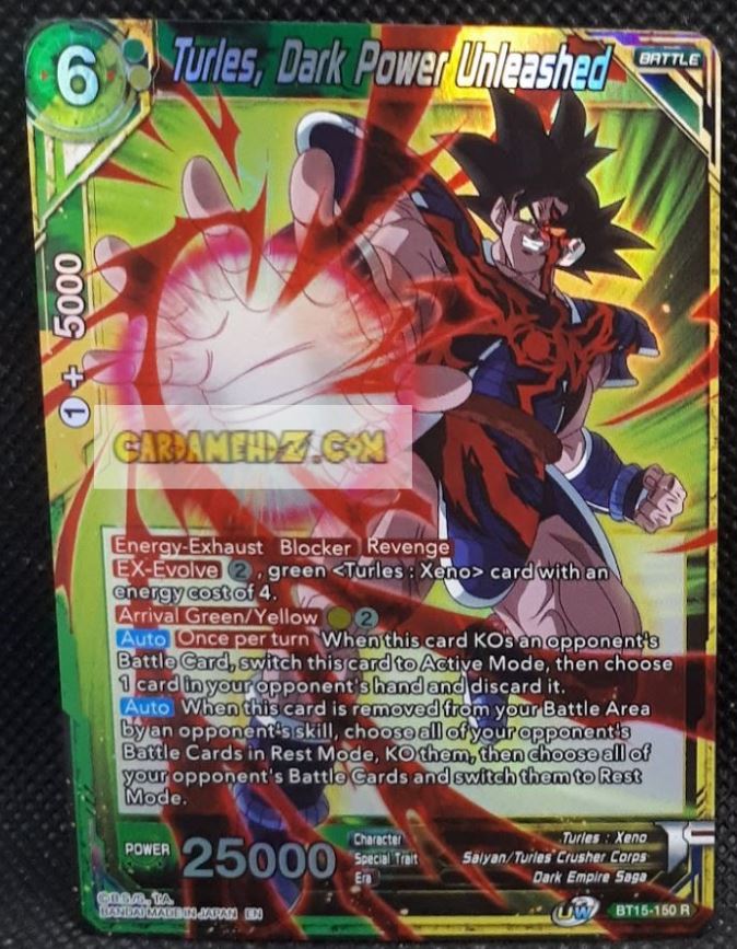 Carte Dragon Ball Super Card Game us UWS Boost Saiyan Showdown BT15-150 R (2021) (us) bandai turles dark power uneashed dbscg prisme foil holo cardamehdz point com mehdz atout