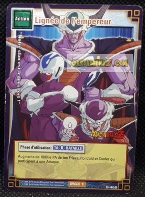 Carte Dragon Ball Z Cartes À Jouer Et À Collectionner Part 5 n°D-468 (2007) Bandai cooler & roi cold & freezer dbz cardamehdz point com mehdz atout
