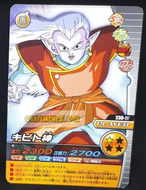 Carte Dragon Ball Z Data Carddass W Bakuretsu Impact Part 5 n°230-IV (2009) bandai kibitoshin dbz cardamehdz point com