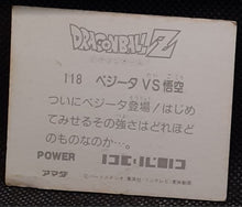 Charger l'image dans la galerie, Carte Dragon Ball Z Mini Card Part 2 n° 118 Amada songoku vs vegeta dbz