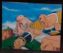 Charger l'image dans la galerie, Carte Dragon Ball Z Mini Card Part 2 n° 120 Amada tenshinhan vs nappa dbz 