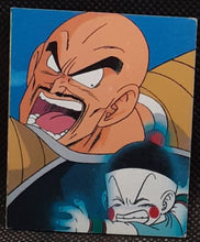 Charger l'image dans la galerie, Carte Dragon Ball Z Mini Card Part 2 n° 78 Amada nappa vs chaozu dbz 