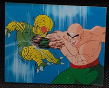 Charger l'image dans la galerie, Carte Dragon Ball Z Mini Card Part 2 n° 97 Amada tenshinhan vs saibaman dbz 