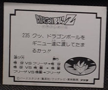 Charger l'image dans la galerie, Carte Dragon Ball Z Mini Card Part 5 n° 235 Amada vegeta krilin &amp; songohan dbz
