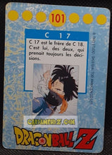 Charger l'image dans la galerie, Carte Dragon Ball Z Panini Serie 1 n° 101 (1995) cyborg 17 dbz prisme foil holo cardamehdz point com