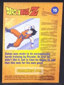 Carte Dragon Ball Z Trading Card Chromium DBZ Part 2 N° 15 (2000) amada funimation songohan dbz cardamehdz point com