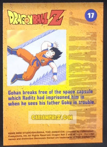Carte Dragon Ball Z Trading Card Chromium DBZ Part 2 N° 17 (2000) amada funimation songohan dbz cardamehdz point com