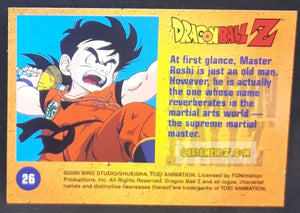 Carte Dragon Ball Z Trading Card Chromium DBZ Part 2 N° 26 (2000) amada funimation muten roshi dbz cardamehdz point com