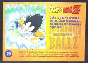 Carte Dragon Ball Z Trading Card Chromium DBZ Part 2 N° 29 (2000) amada funimation songoku dbz cardamehdz point com