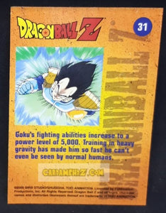 Carte Dragon Ball Z Trading Card Chromium DBZ Part 2 N° 31 (2000) amada funimation songoku dbz cardamehdz point com
