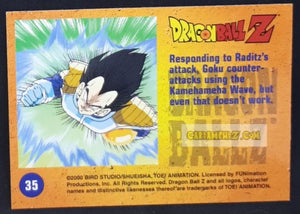 Carte Dragon Ball Z Trading Card Chromium DBZ Part 2 N° 35 (2000) amada funimation songoku dbz cardamehdz point com