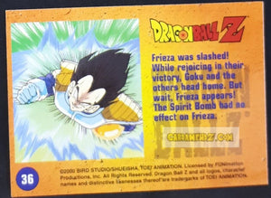 Carte Dragon Ball Z Trading Card Chromium DBZ Part 2 N° 36 (2000) amada funimation songoku & songohan & krilin dbz cardamehdz point com