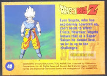 Charger l&#39;image dans la galerie, Carte Dragon Ball Z Trading Card Chromium DBZ Part 2 N° 42 (2000) amada funimation vegeta dbz cardamehdz point com