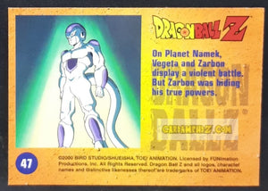 Carte Dragon Ball Z Trading Card Chromium DBZ Part 2 N° 47 (2000) amada funimation zarbon dbz cardamehdz point com