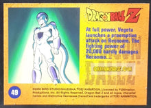Charger l&#39;image dans la galerie, Carte Dragon Ball Z Trading Card Chromium DBZ Part 2 N° 49 (2000) amada funimation vegeta vs reecom dbz cardamehdz point com