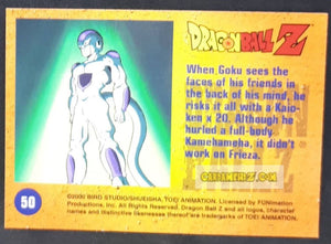 Carte Dragon Ball Z Trading Card Chromium DBZ Part 2 N° 50 (2000) amada funimation songoku vs freezer dbz cardamehdz point com