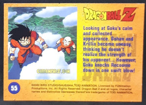 Carte Dragon Ball Z Trading Card Chromium DBZ Part 2 N° 55 (2000) amada funimation songoku dbz cardamehdz point com