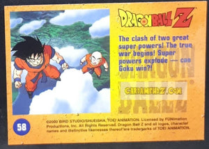 Carte Dragon Ball Z Trading Card Chromium DBZ Part 2 N° 58 (2000) amada funimation songoku vs freezer dbz cardamehdz point com