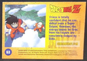 Carte Dragon Ball Z Trading Card Chromium DBZ Part 2 N° 63 (2000) amada funimation songoku dbz cardamehdz point com