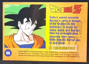 Carte Dragon Ball Z Trading Card Chromium DBZ Part 2 N° 6 (2000) amada funimation songoku dbz cardamehdz point com