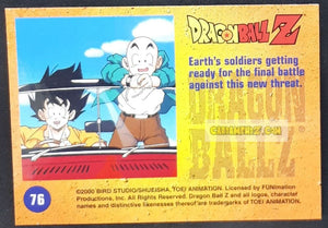 Carte Dragon Ball Z Trading Card Chromium DBZ Part 2 N° 76 (2000) amada funimation yajirobe krilin tenshinhan chaozu yamcha dbz cardamehdz point com
