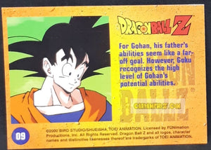Carte Dragon Ball Z Trading Card Chromium DBZ Part 2 N° 9 (2000) amada funimation songoku & songohan dbz cardamehdz point com