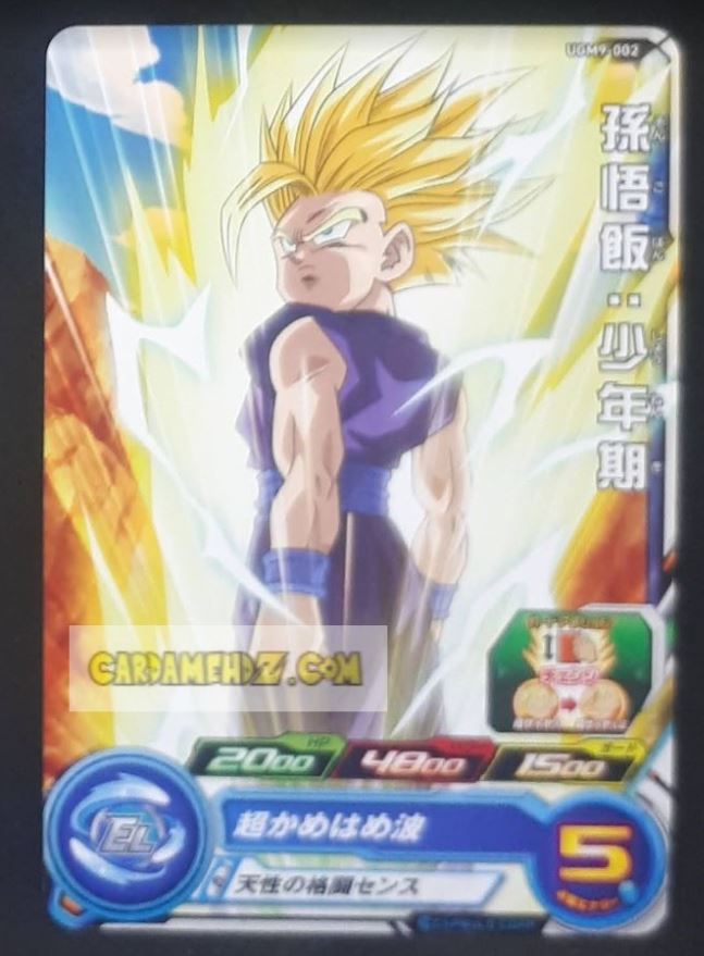 Carte Super dragon ball heroes Ultra god mission part 9 UGM9-002 (2023) bandai songohan sdbh commune cardamehdz point com