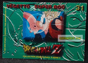 Carte panini dragon ball z italienne serie 5 n° 31 vegetto vs majin bou dbz cardamehdz point com mehdz atout