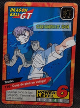 Charger l'image dans la galerie, Carte dragon ball gt Carddass Le Grand Combat Part 7 n°710 (1997) bandai Trunks dbgt cardamehdz point com mehdz atout