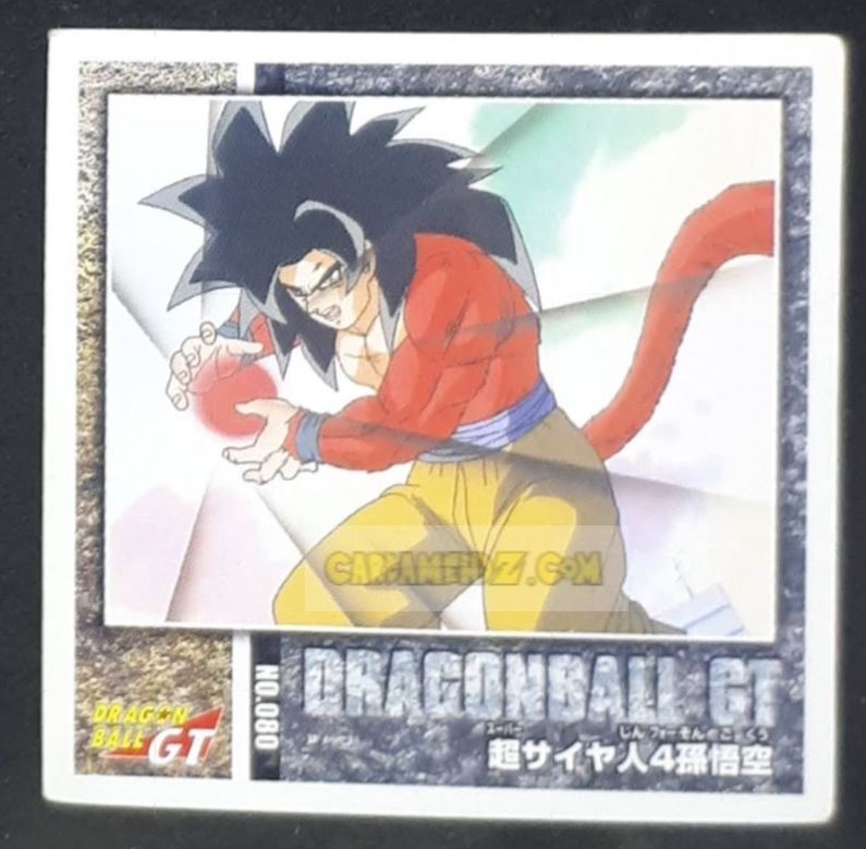 Carte dragon ball gt Seal Retsuden Part 5 n°080 (2006) ensky songoku ssj4 dbgt cardamehdz point com