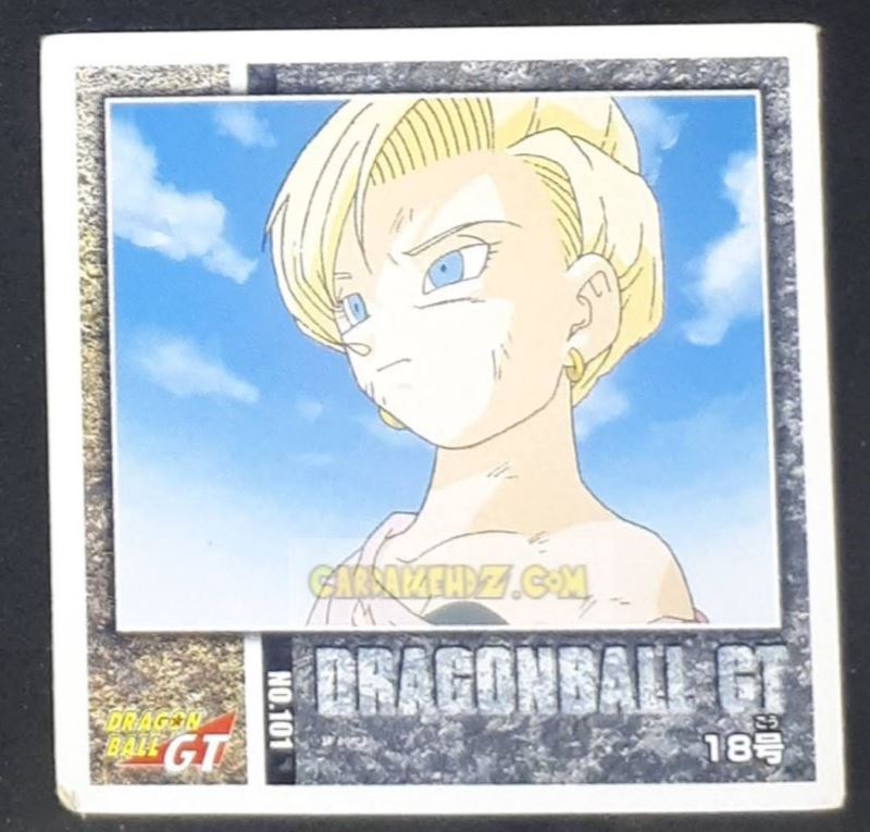 Carte dragon ball gt Seal Retsuden Part 5 n°101 (2006) ensky cyborg 18 dbgt cardamehdz point com