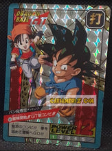 Charger l'image dans la galerie, Carte dragon ball gt Super Battle Part 16 n° 661 (face B) (1996) bandai songoku &amp; pan dbgt prisme foil holo cardamehdz point com mehdz atout