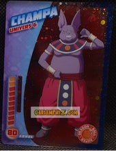 Charger l'image dans la galerie, Carte dragon ball super Trading Cards Panini Part 1 n° 79 (2019) champa prisme foil holo dbs cardamehdz point com