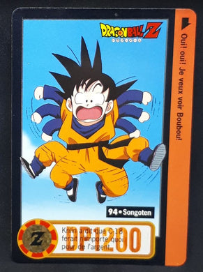 Carte dragon ball z Carddass fr Part 19 n°94 (Total n°740) (1995) bandai songoten dbz cardamehdz 