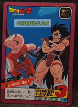 Charger l'image dans la galerie, Carte dragon ball z Super Battle Part 1 n° 31 (1991) bandai radditz vs krilin dbz cardamehdz point com mehdz atout