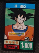 Charger l&#39;image dans la galerie, Carte dragon ball z Super Decisive Battle Card Part 2 n° 33 (1990) bandai songoku cardamehdz point com mehdz atout