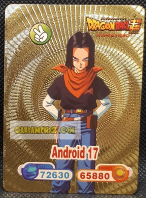 Carte dragon ball z fan card anglaise android 17 dbz cardamehdz point com mehdz atout