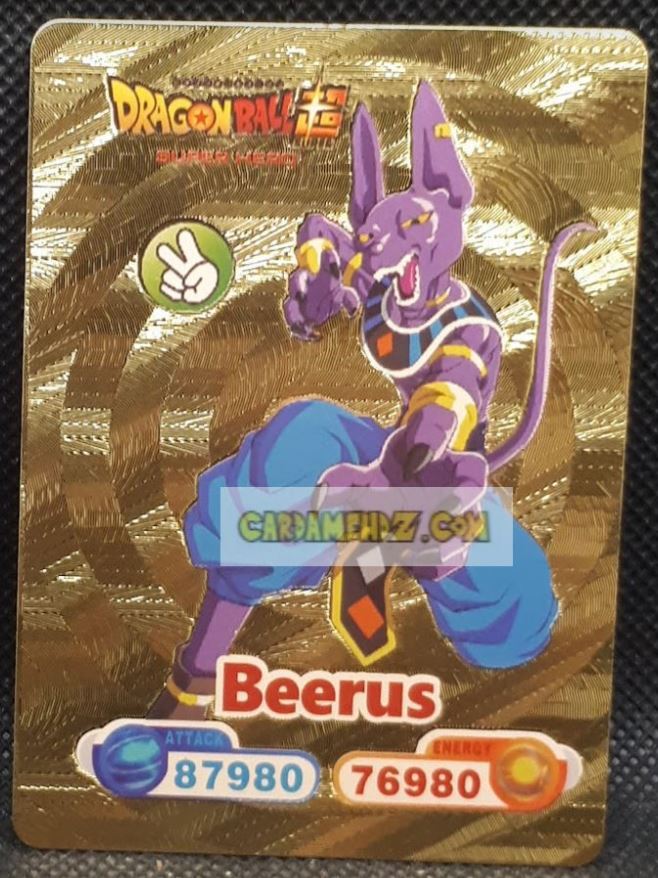 Carte dragon ball z fan card anglaise beerus dbz cardamehdz point com mehdz atout