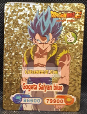 Carte dragon ball z fan card anglaise gogeta saiyan blue dbz cardamehdz point com mehdz atout