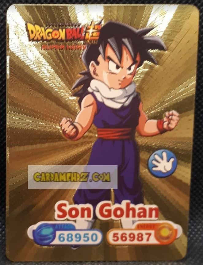 Carte dragon ball z fan card anglaise son gohan dbz cardamehdz point com mehdz atout