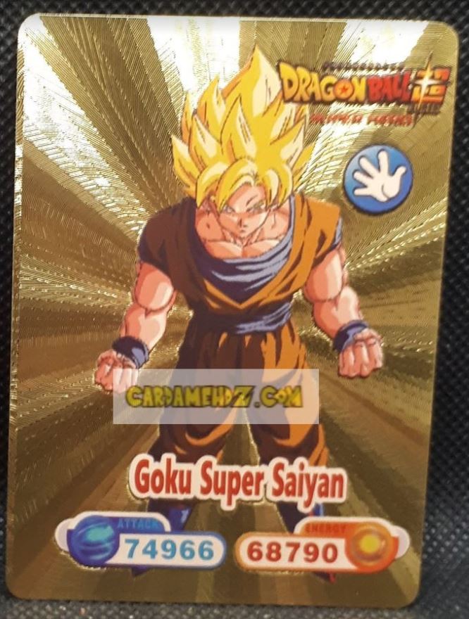 Carte dragon ball z fan card anglaise veetto goku super saiyan dbz cardamehdz point com mehdz atout