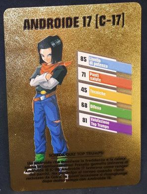 Carte dragon ball z fan card italienne androide 17 dbz cardamehdz 