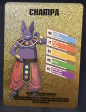 Charger l&#39;image dans la galerie, Carte dragon ball z fan card italienne champa dbz cardamehdz 