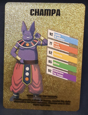 Carte dragon ball z fan card italienne champa dbz cardamehdz 