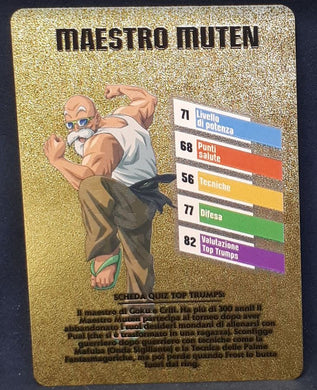 Carte dragon ball z fan card italienne maestro muten dbz cardamehdz 