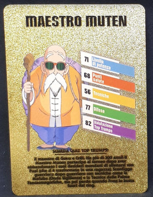 Carte dragon ball z fan card italienne maestro muten roshi dbz cardamehdz