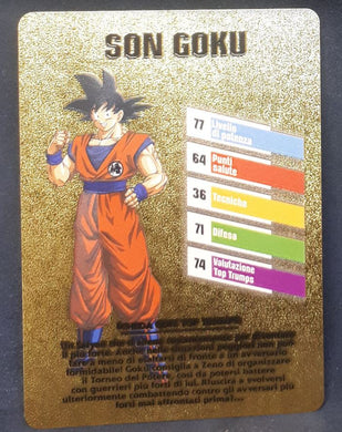 Carte dragon ball z fan card italienne songoku dbz cardamehdz